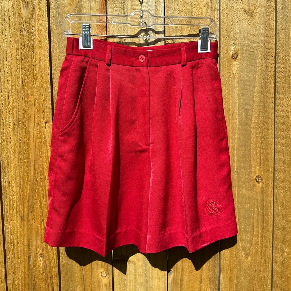 Scott & Sterling Red High Waisted Shorts Size 6